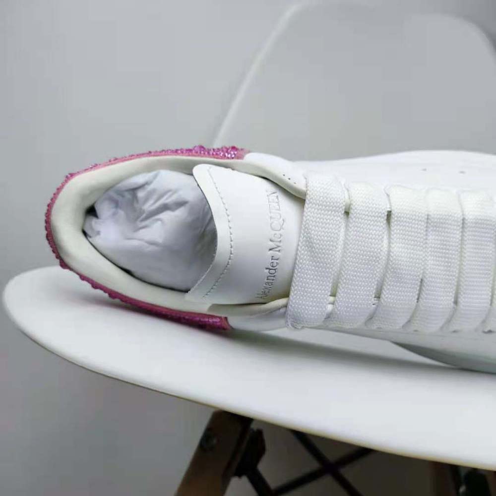 Alexander Mcqueen Women Oversized Sneaker in White/halo Pink - image 7
