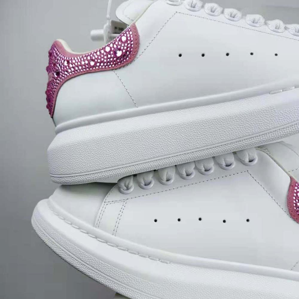 Alexander Mcqueen Women Oversized Sneaker in White/halo Pink - image 6