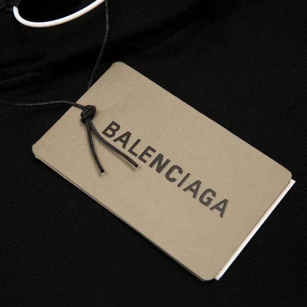 Balenciaga Men Top League Hoodie Oversized in Black - image 9