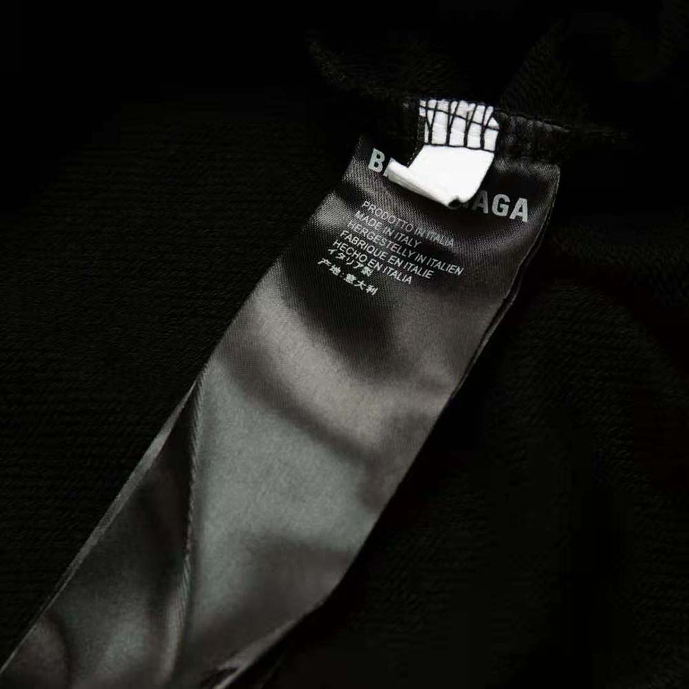 Balenciaga Men Top League Hoodie Oversized in Black - image 10