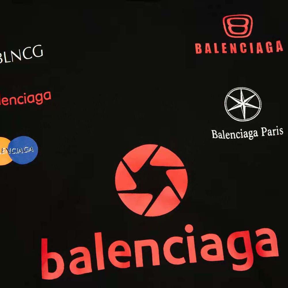 Balenciaga Men Top League Hoodie Oversized in Black - image 7