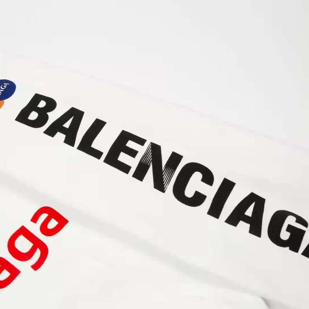 Balenciaga Women Top League Hoodie Oversized in White - image 8