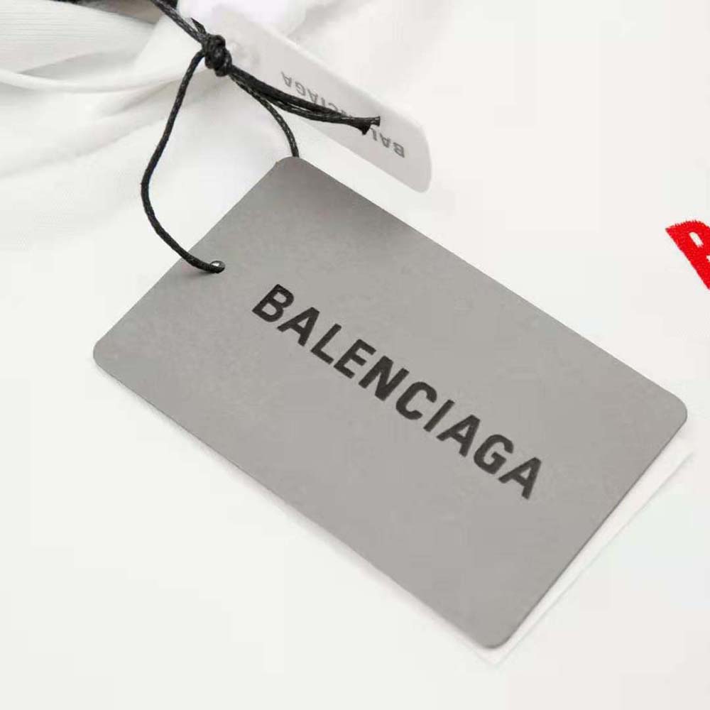 Balenciaga Women Top League Hoodie Oversized in White - image 9