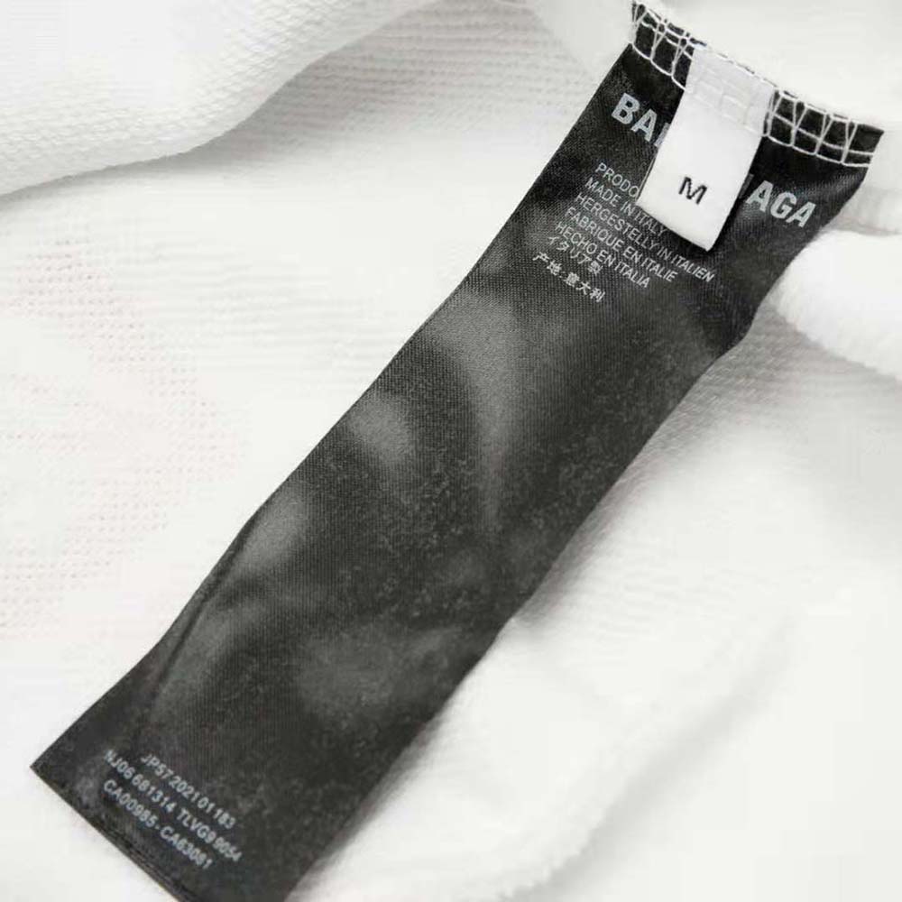 Balenciaga Women Top League Hoodie Oversized in White - image 10