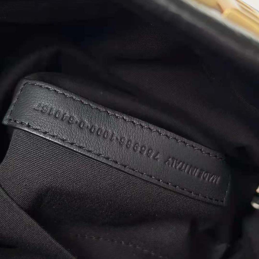 Balenciaga Women Monaco Large Chain Bag in Black Arena Calfskin - image 8