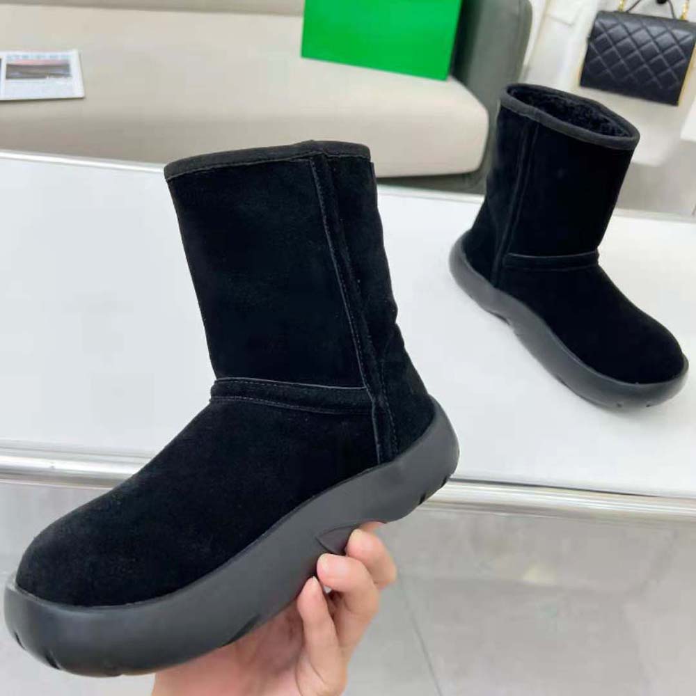 Top view of Bottega Veneta Unisex Snap Ankle Boot highlighting ankle silhouette