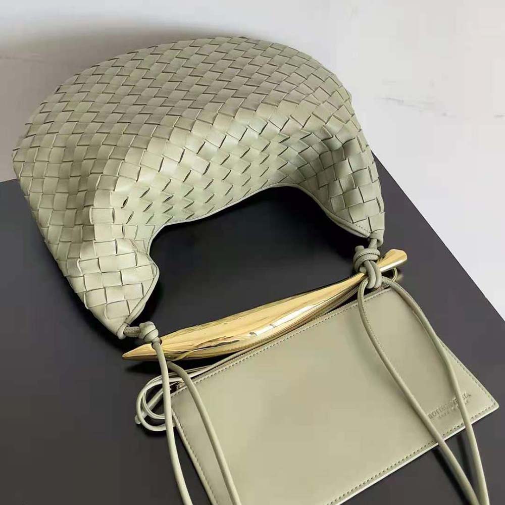 Bottega Veneta Women Medium Sardine in Supple Lambskin Leather-Green - image 5