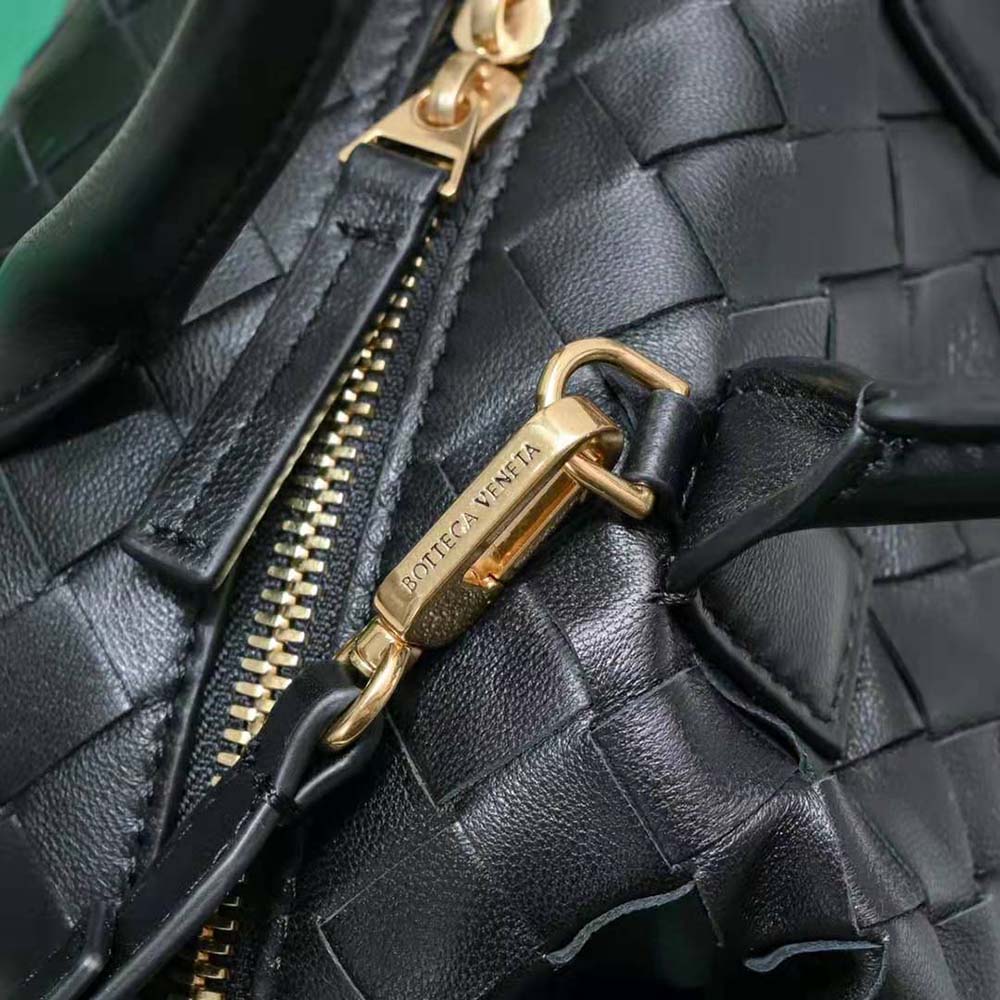 Bottega Veneta Women Mini Bauletto in Intrecciato Nappa Leather-Black - image 7