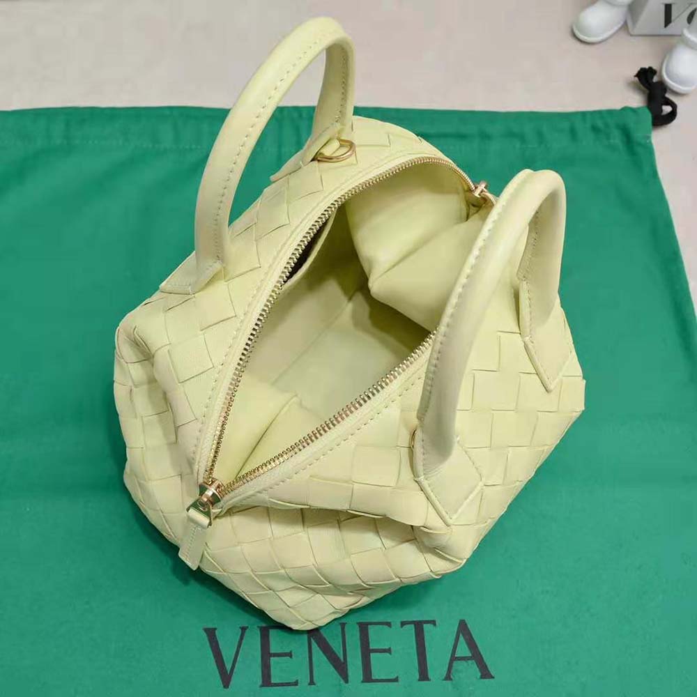 Bottega Veneta Women Mini Bauletto in Intrecciato Nappa Leather-Yellow - image 7
