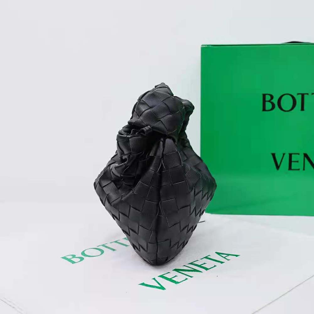 Bottega Veneta Women Mini Jodie in Lambskin Leather-Black - image 5