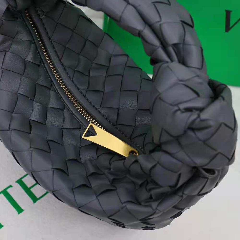 Bottega Veneta Women Mini Jodie in Lambskin Leather-Gray - image 9