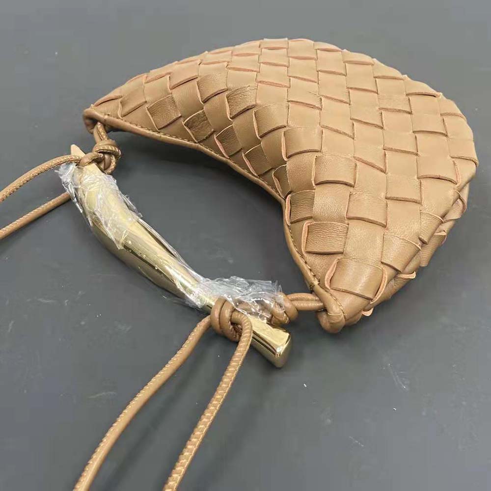 Bottega Veneta Women Mini Sardine in Supple Lambskin Leather-Brown - image 5