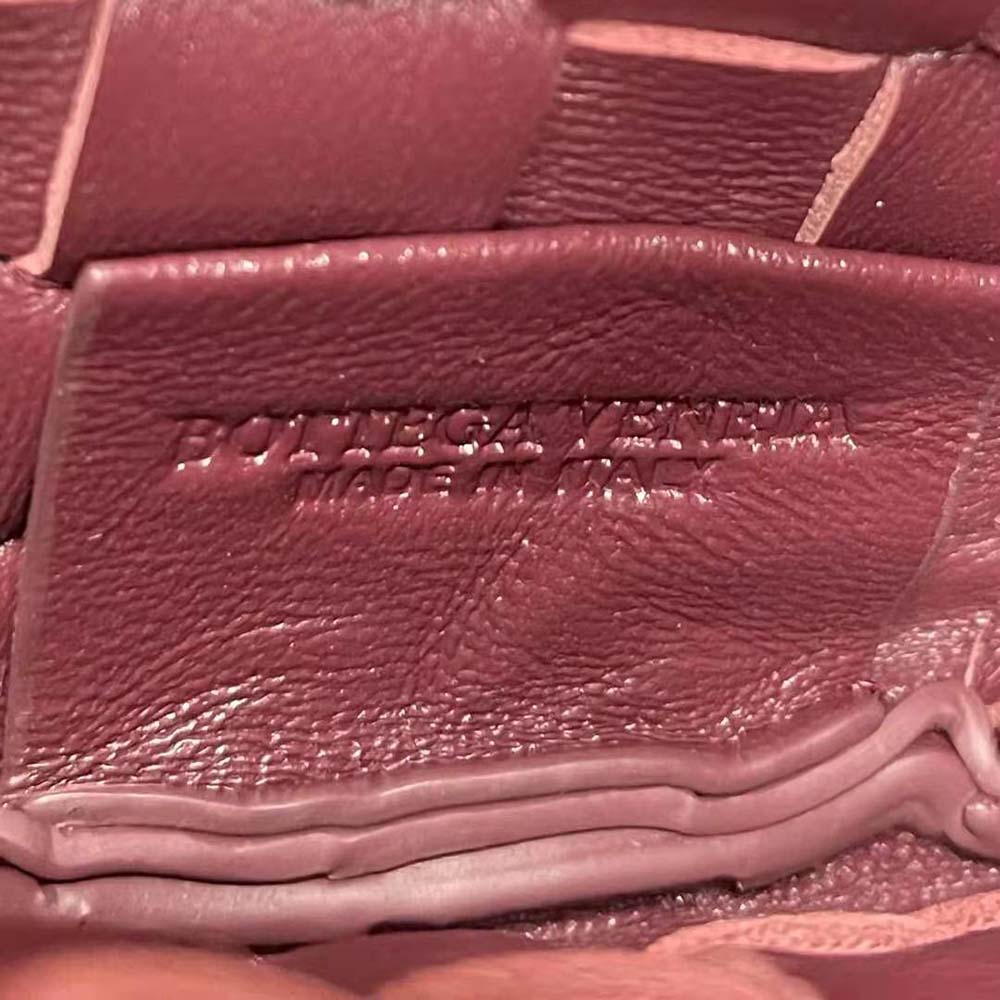 Bottega Veneta Women Mini Sardine in Supple Lambskin Leather-Maroon - image 7