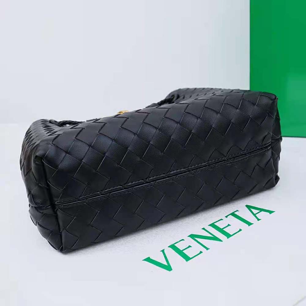 Bottega Veneta Women Small Andiamo in Lambskin Leather-Black - image 6