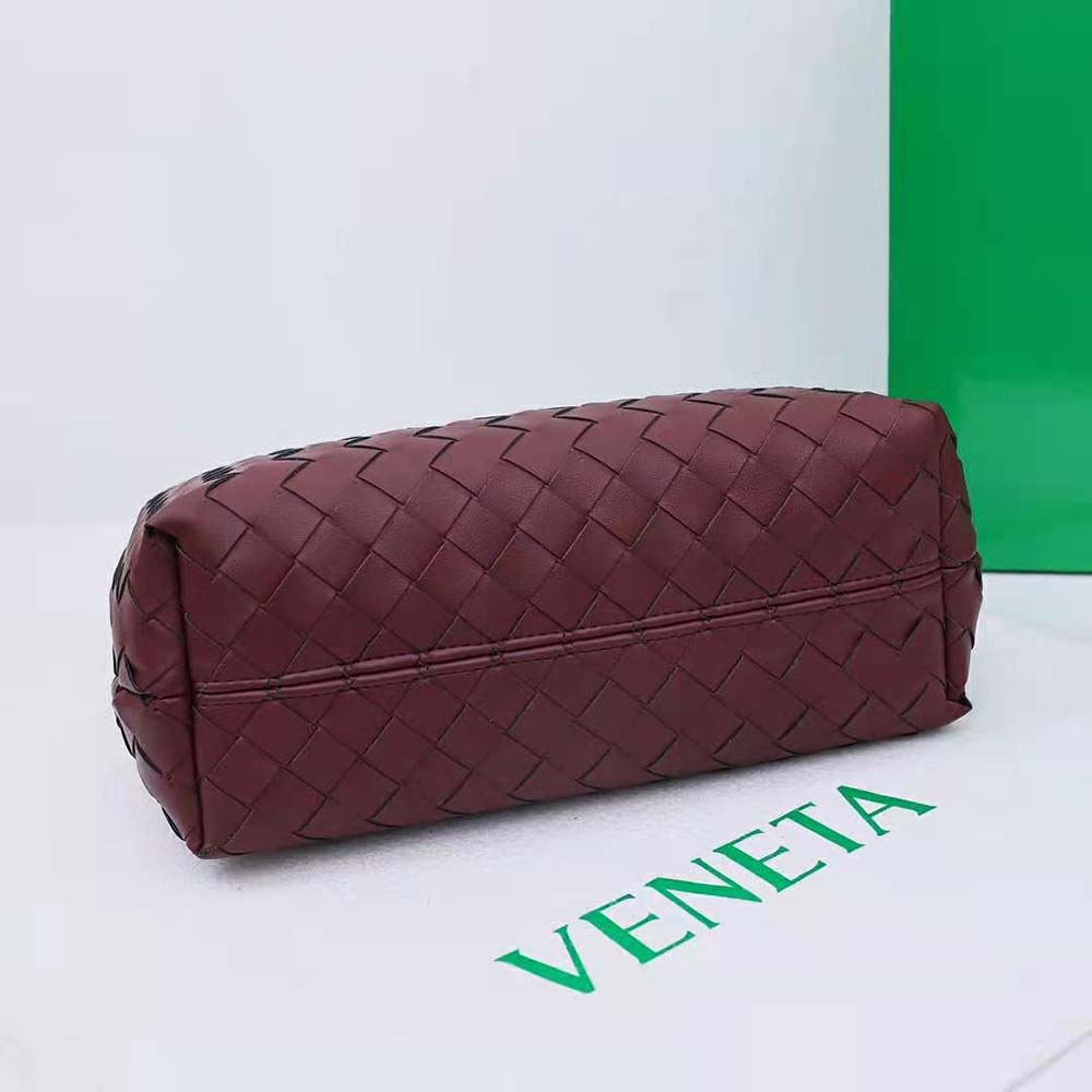 Bottega Veneta Women Small Andiamo in Lambskin Leather-Maroon - image 9