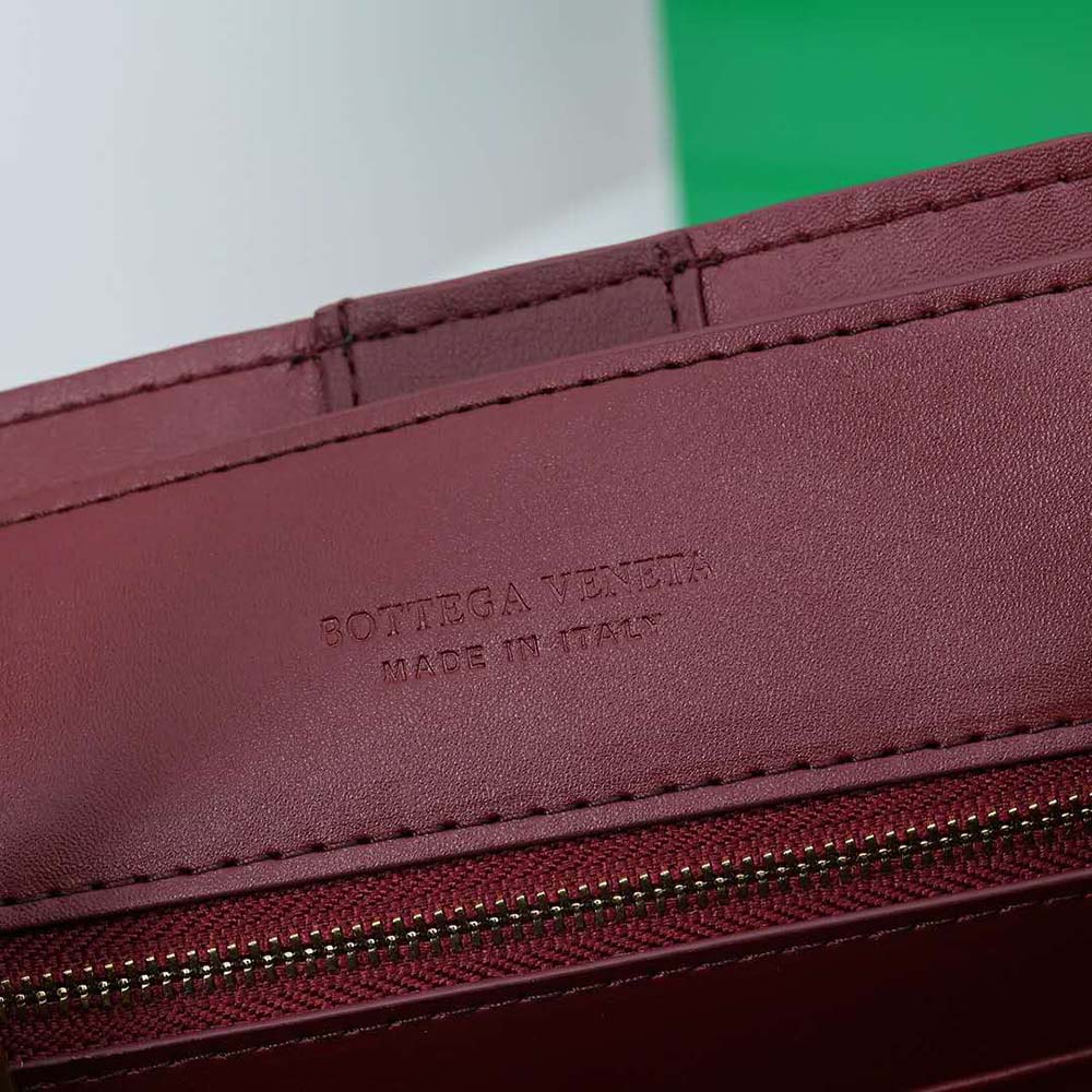 Bottega Veneta Women Small Andiamo in Lambskin Leather-Maroon - image 7
