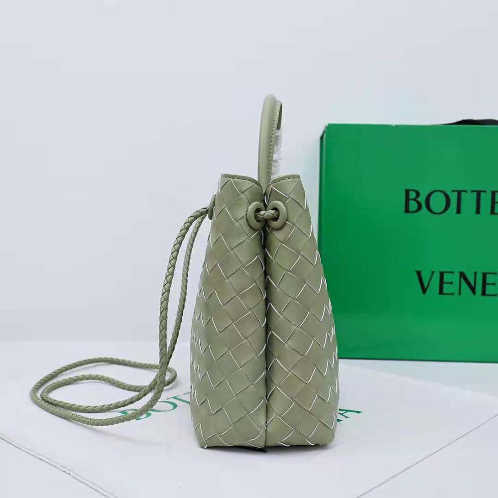 Bottega Veneta Women Small Andiamo in Lambskin Leather-Yellow - image 5