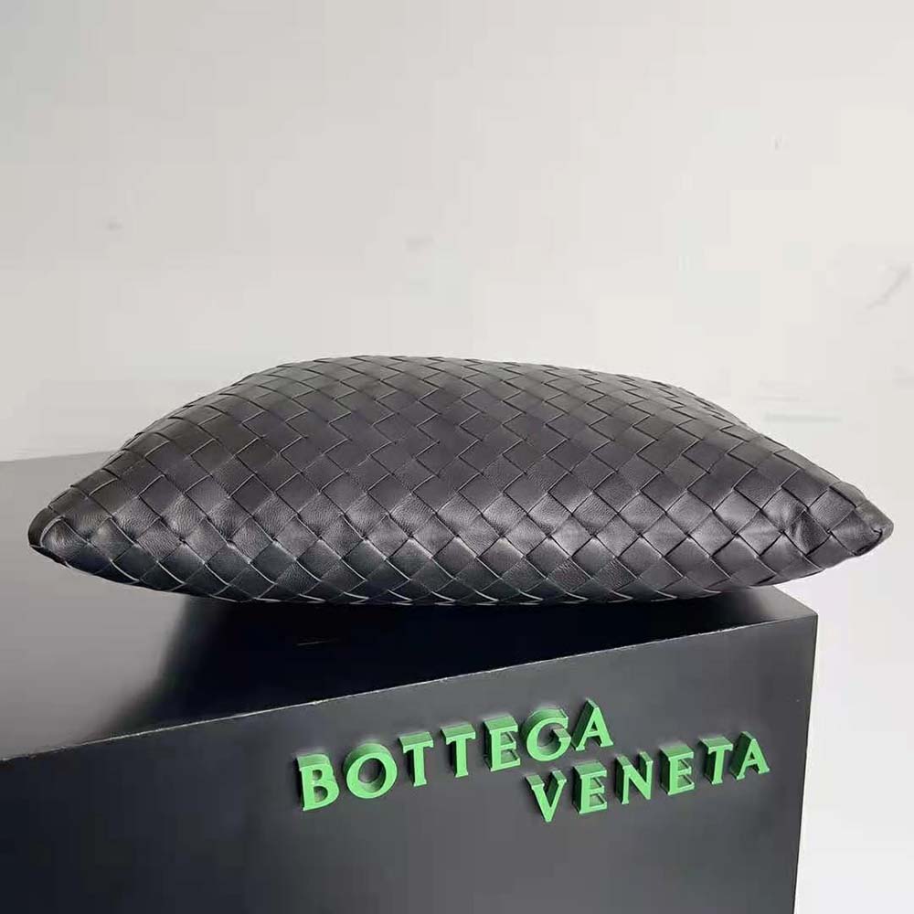 Bottega Veneta Women Small Hop with Intrecciato Craftsmanship in Calfskin Leather-Black - image 6