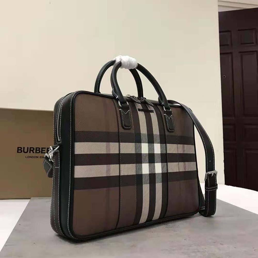 Burberry Men Ainsworth Briefcase-Brown - image 4