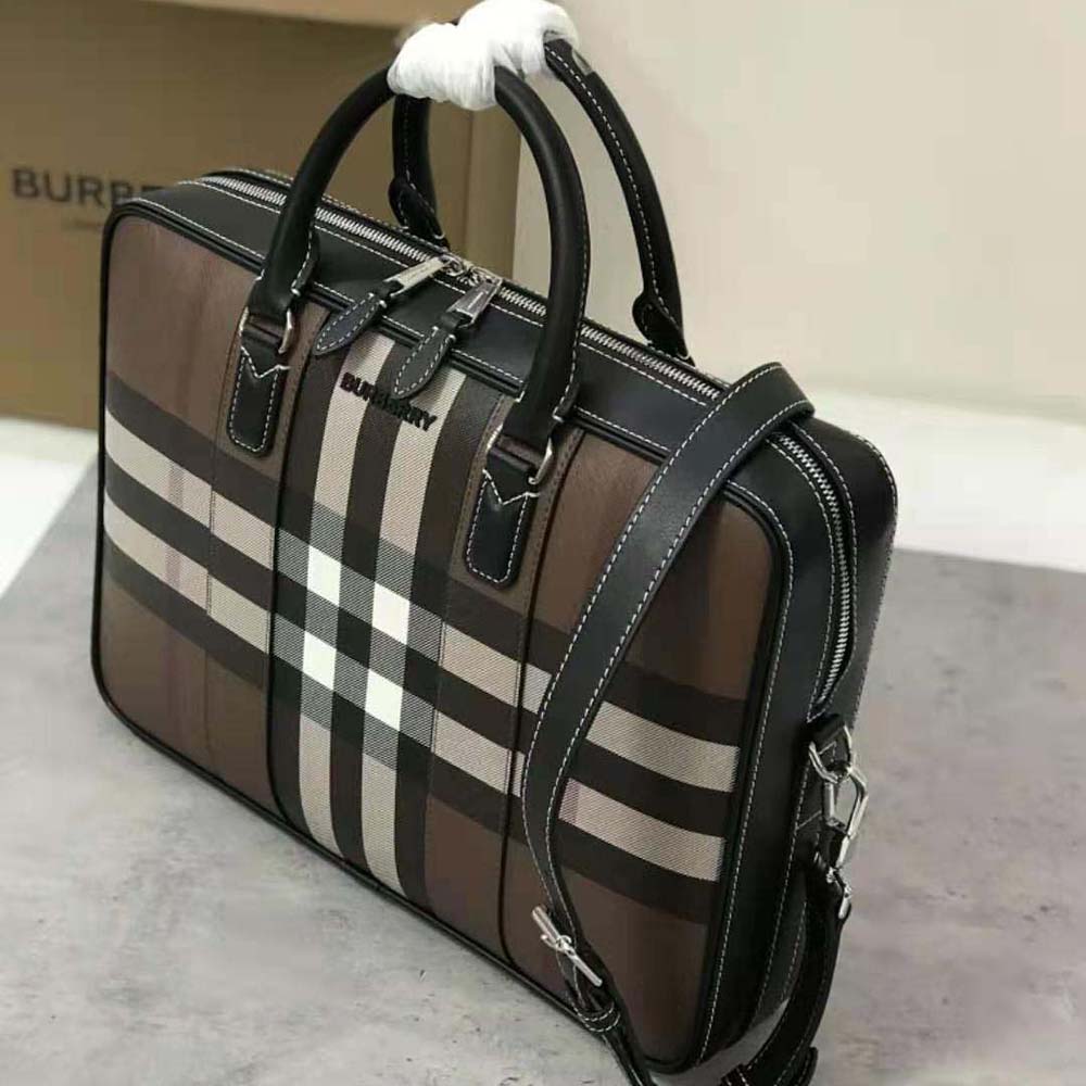 Burberry Men Ainsworth Briefcase-Brown - image 5