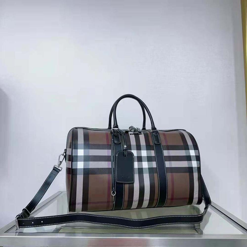 Burberry Men Boston Holdall-Brown - image 4