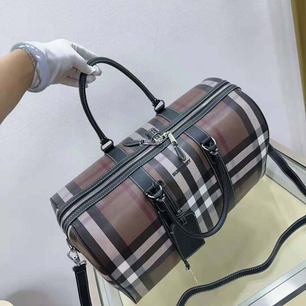 Burberry Men Boston Holdall-Brown - image 5