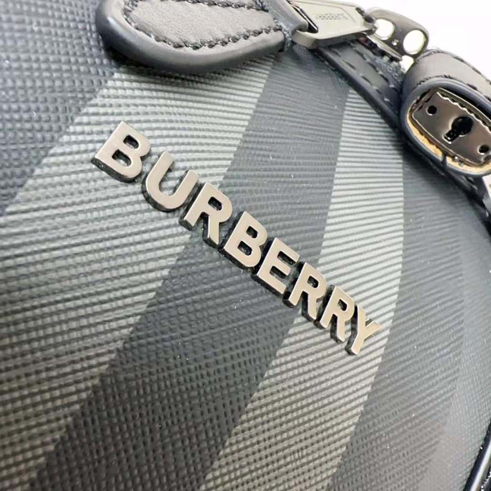 Burberry Men Boston Holdall-Gray - image 9