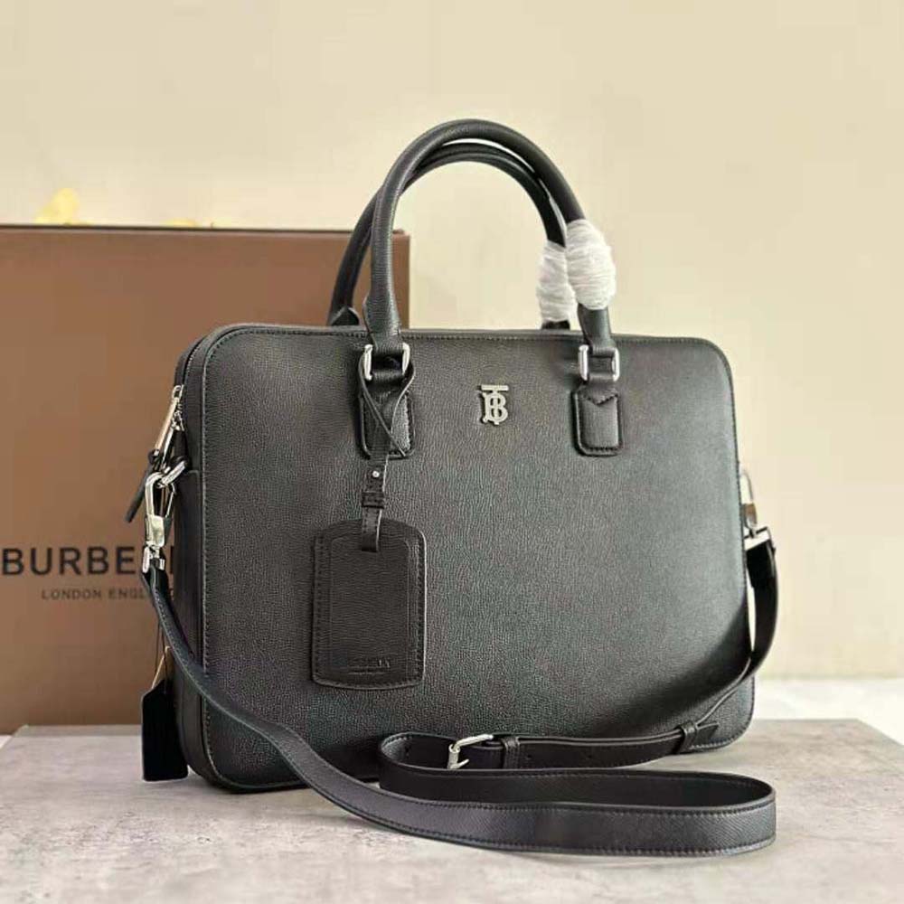 Burberry Men Slim Ainsworth Briefcase-Black - image 4