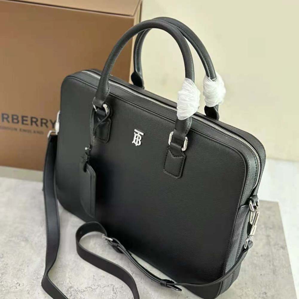 Burberry Men Slim Ainsworth Briefcase-Black - image 5