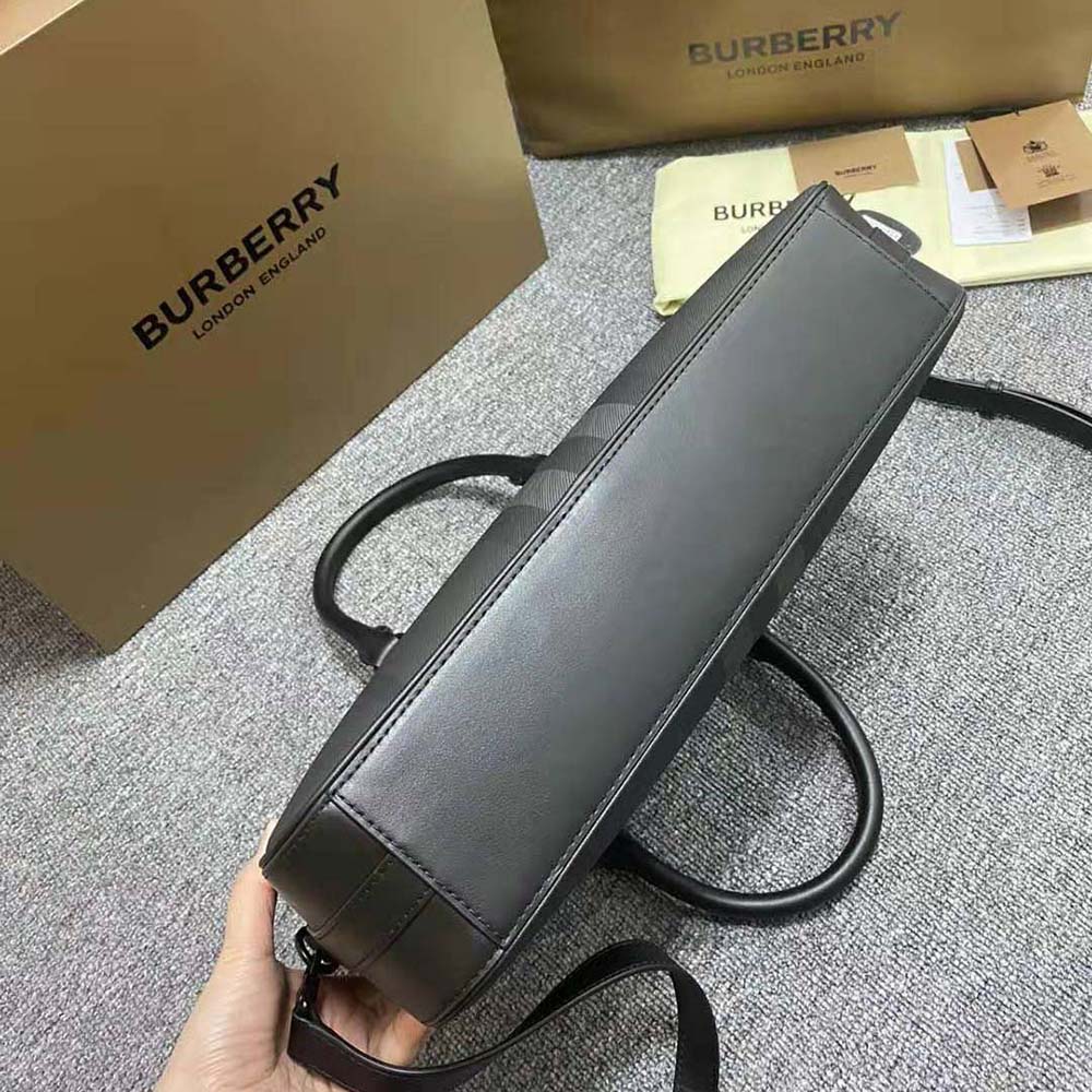 Burberry Men Slim Ainsworth Briefcase-Gray - image 6