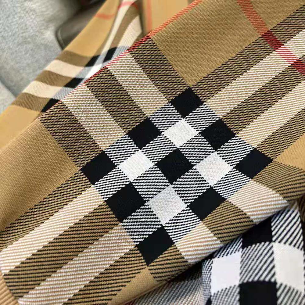Burberry Men Check Cotton Jacquard Hoodie-Brown - image 8