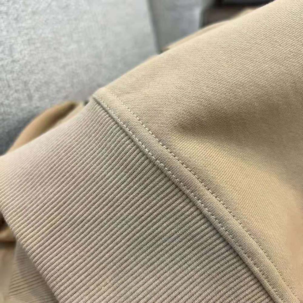 Burberry Men Check EKD Cotton Hoodie-Beige - image 9