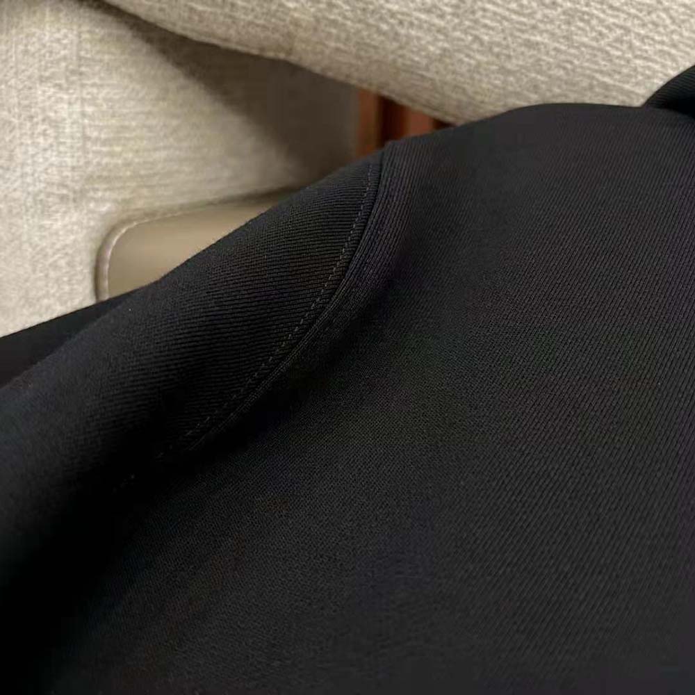 Burberry Men Check EKD Cotton Hoodie-Black - image 10