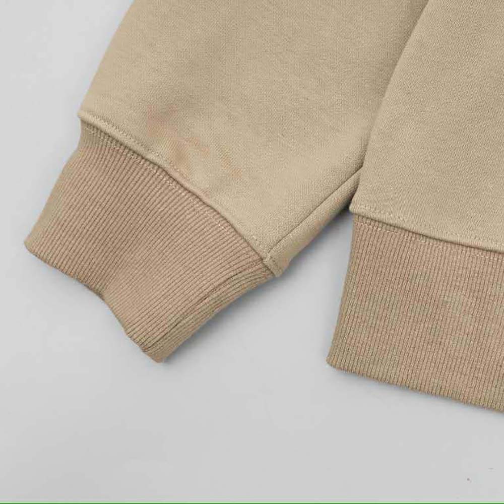 Burberry Men Check Trim Cotton Zip Hoodie-Beige - image 9