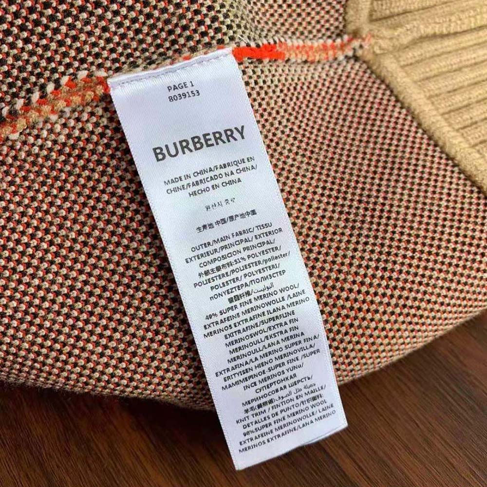 Burberry Men Check Wool Blend Cardigan - image 10