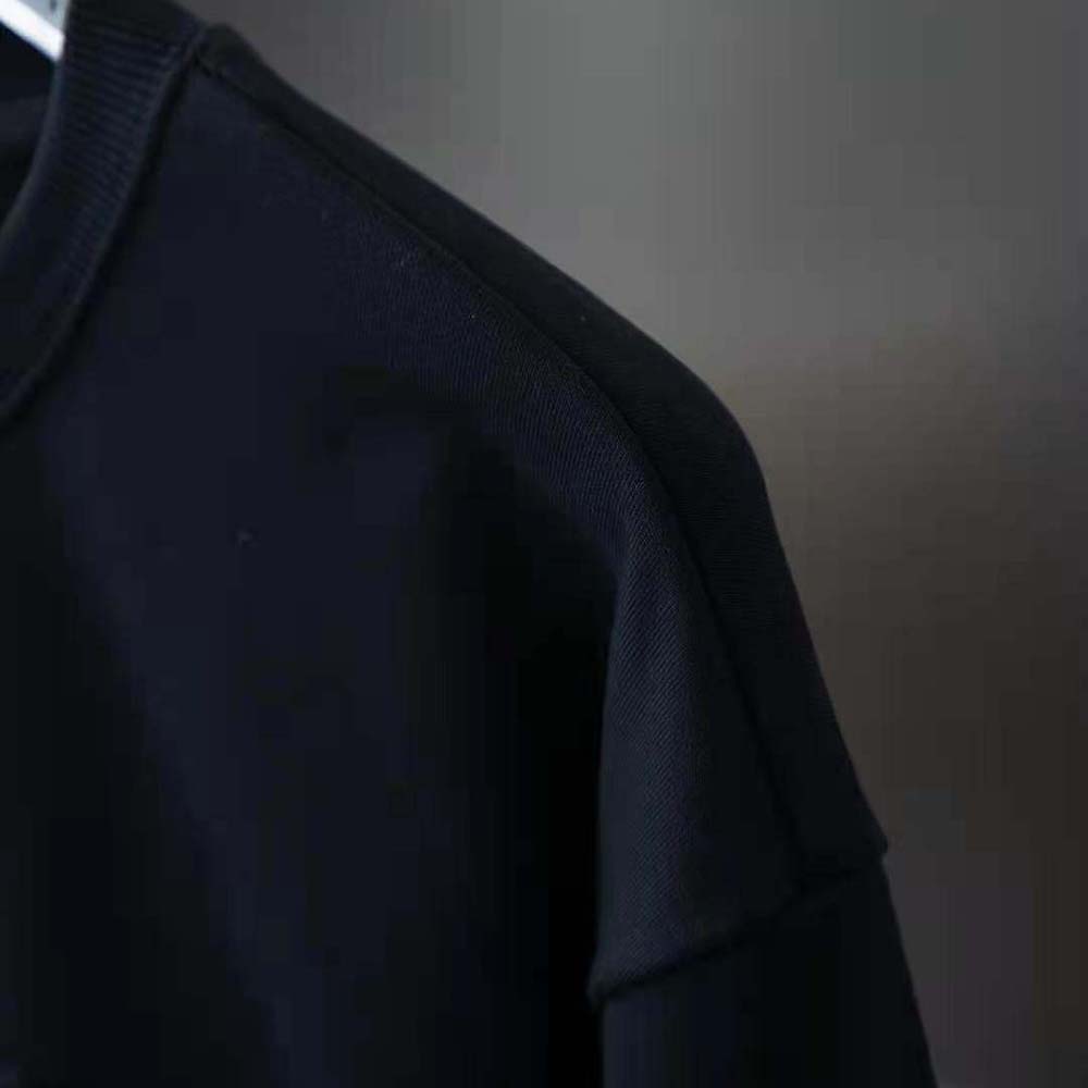 Burberry Men EKD Motif Cotton Sweatshirt-Black - image 6