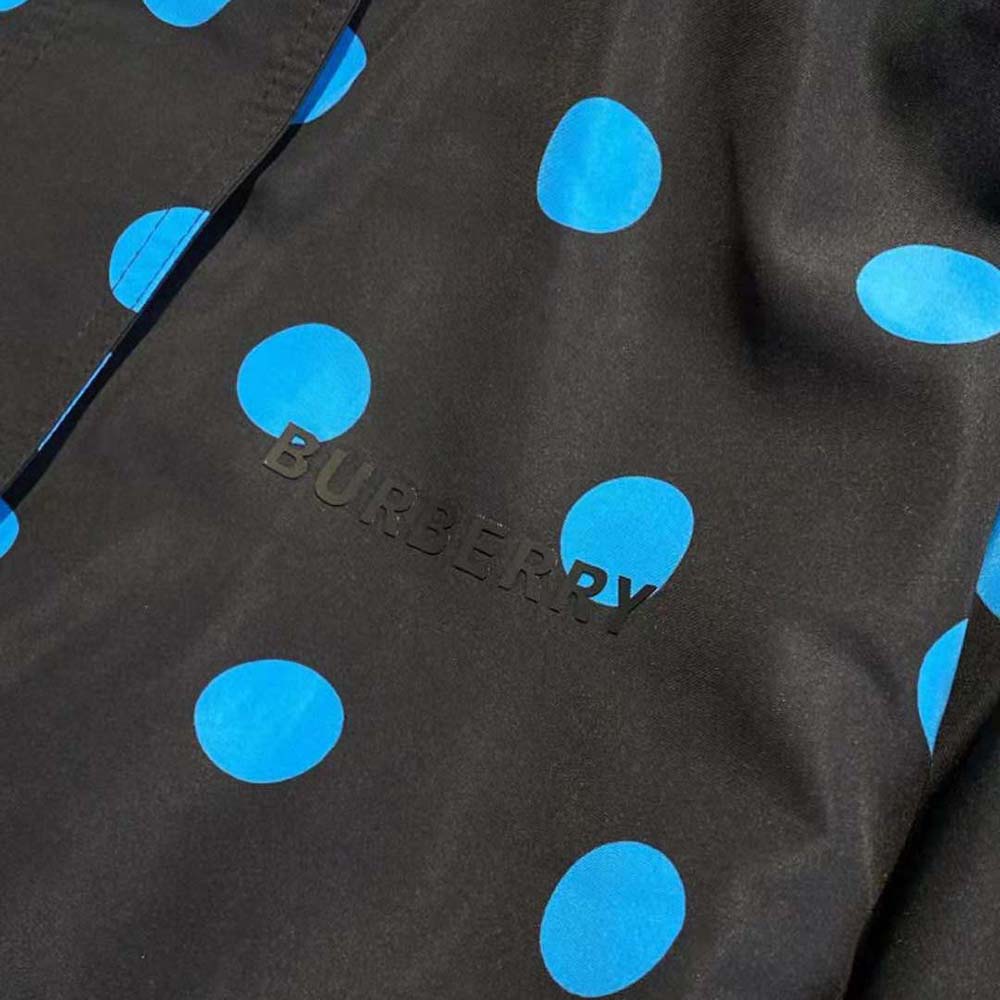 Burberry Women Polka Dot Nylon Jacquard Funnel Neck Jacket - image 10