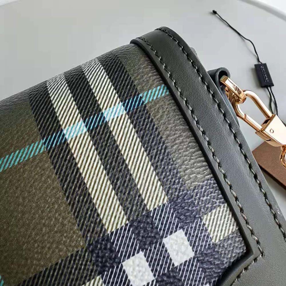 Burberry Women Top Handle Note Bag-Green - image 7