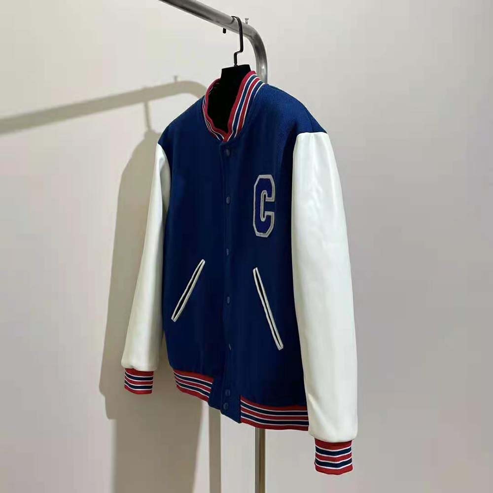 Back silhouette of Celine Men Classic Teddy Jacket with relaxed fit