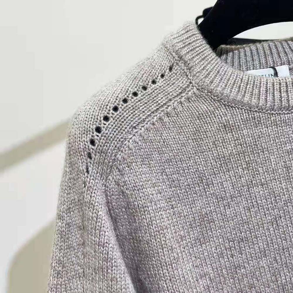 Celine Women Crew Neck Sweater in Seamless Cashmere - image 5