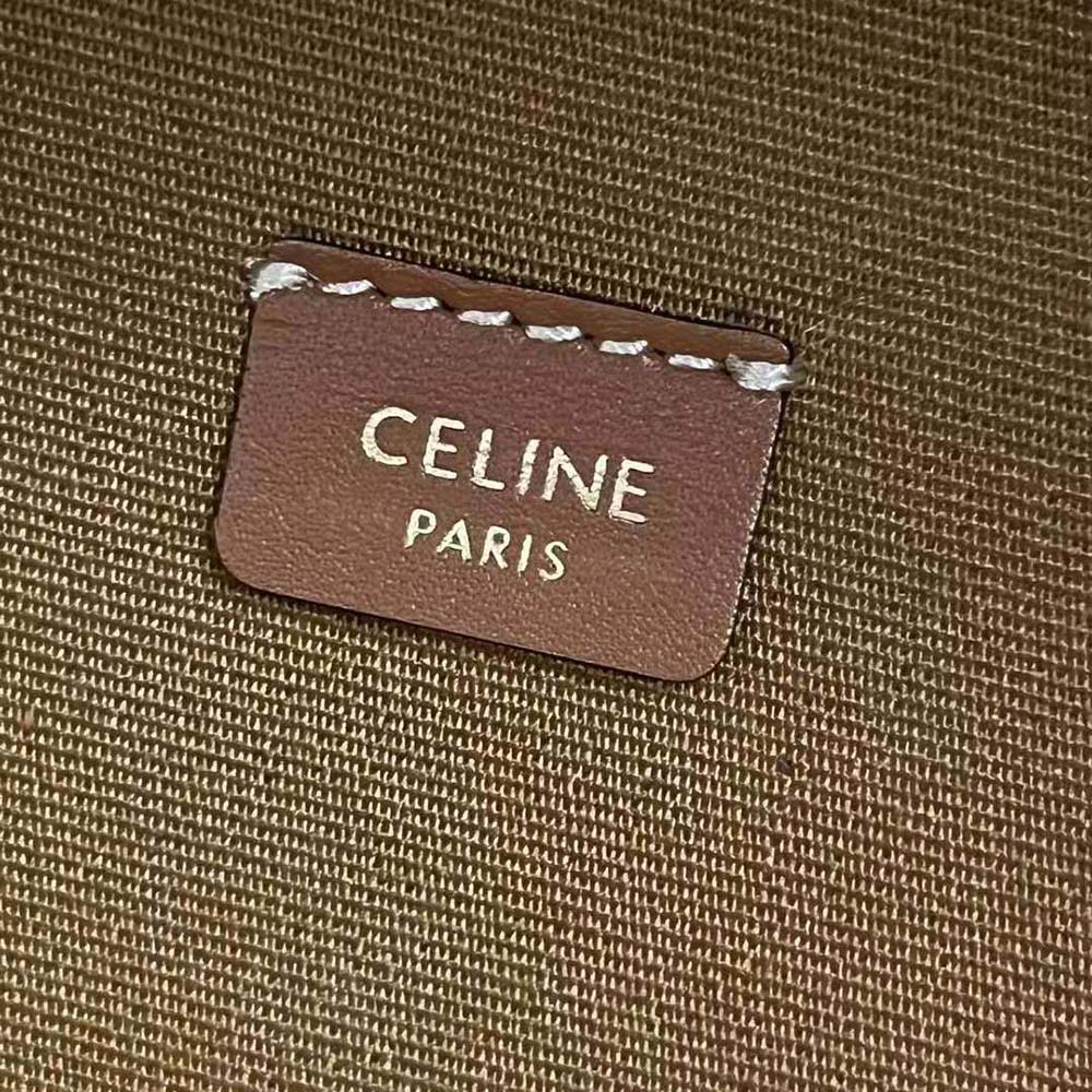 Celine Women Half Moon Case Cuir Triomphe in Triomphe Canvas and Calfskin - image 10