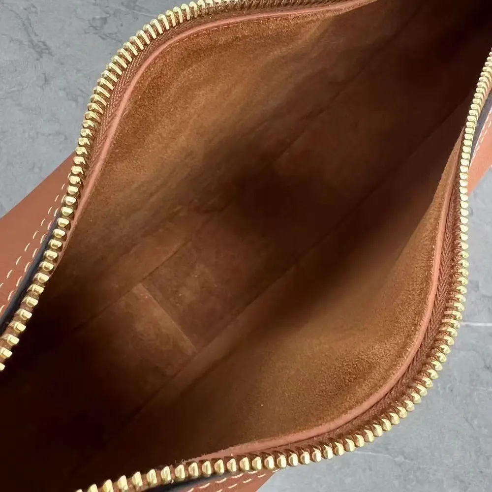 Celine Women Heloise Bag in Supple Calfskin-Brown - image 6