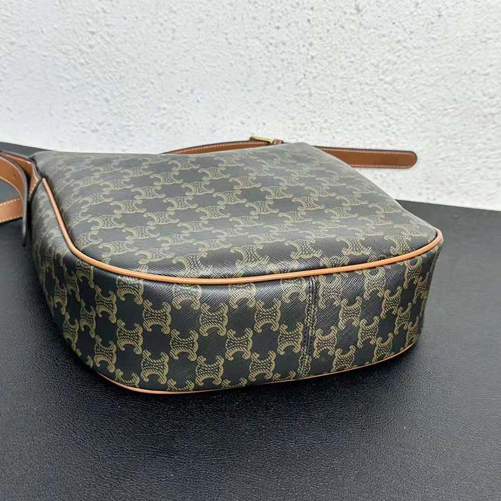 Celine Women Heloise Bag in Triomphe Canvas and Calfskin - image 6