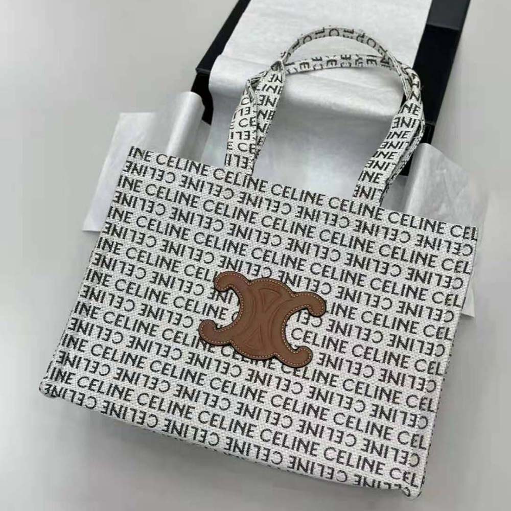 Close-up of gold-tone hardware on Celine Women Large Cabas Thais