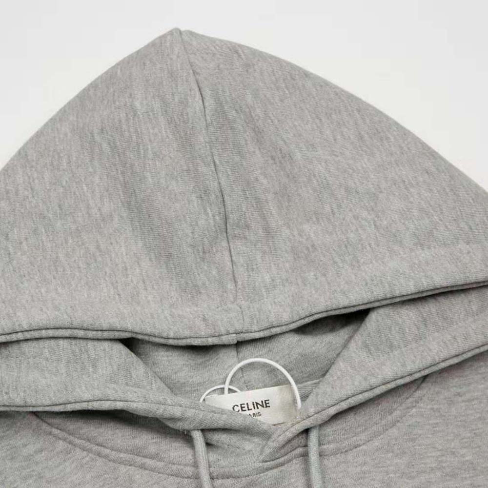 Celine Women Loose Hoodie in Cotton Fleece - image 5