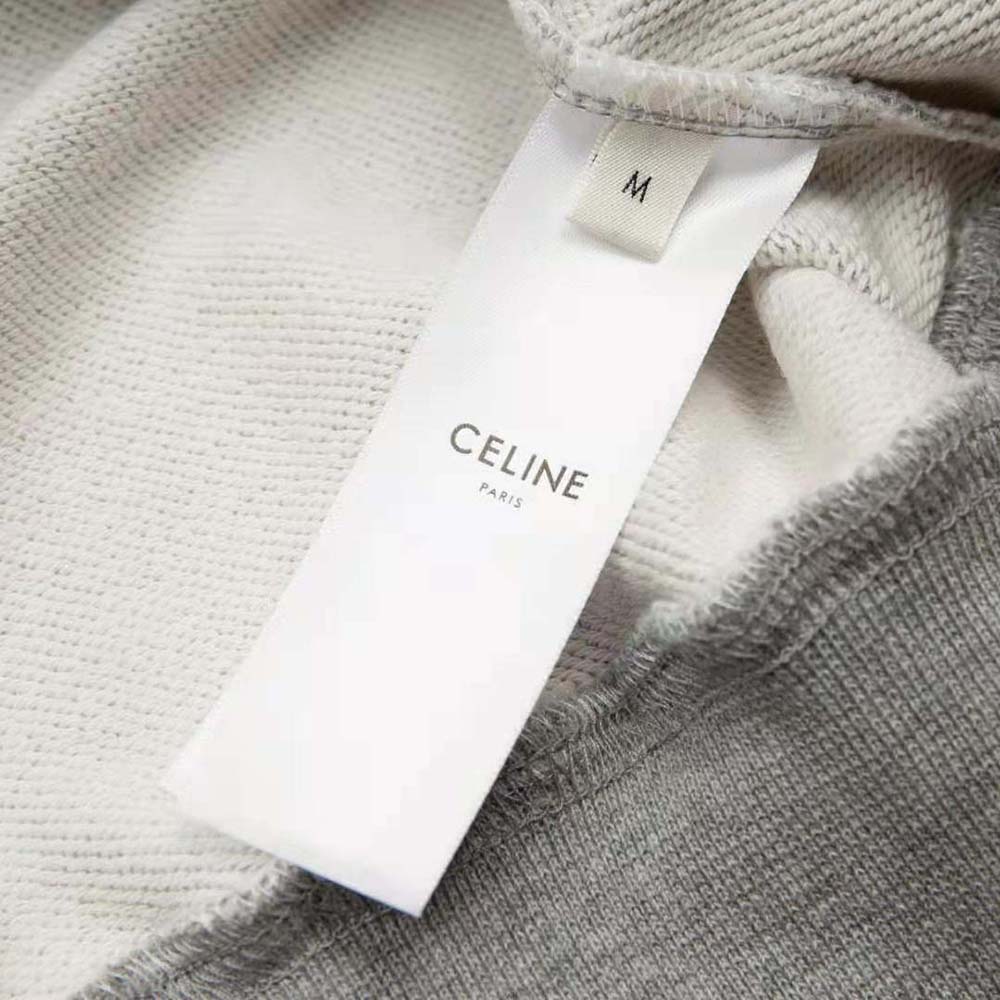 Celine Women Loose Hoodie in Cotton Fleece - image 10
