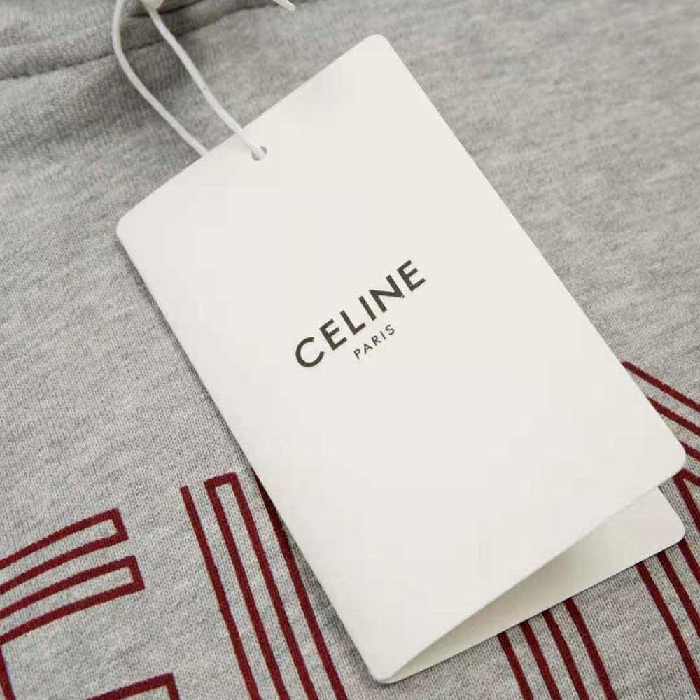 Celine Women Loose Hoodie in Cotton Fleece - image 9