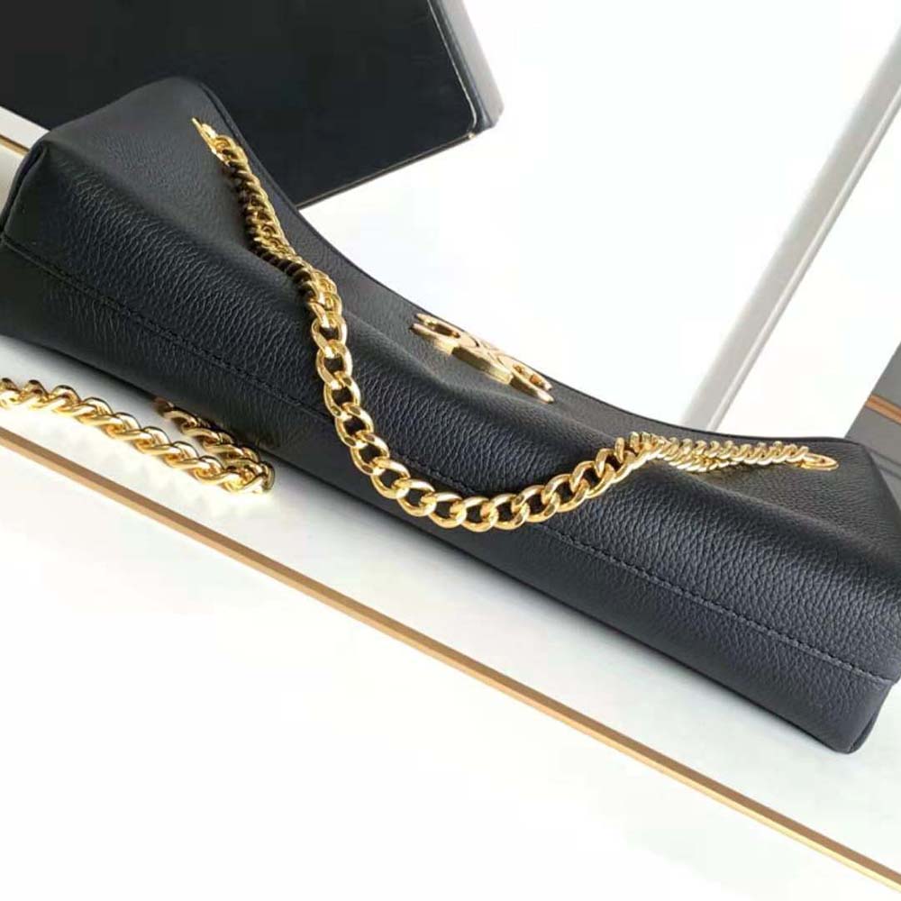Celine Women Medium Newspaper Bag in Supple Calfskin-Black - image 5