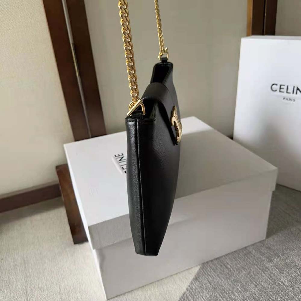 Celine Women Medium Wiltern Bag in Smooth Calfskin-Black - image 4