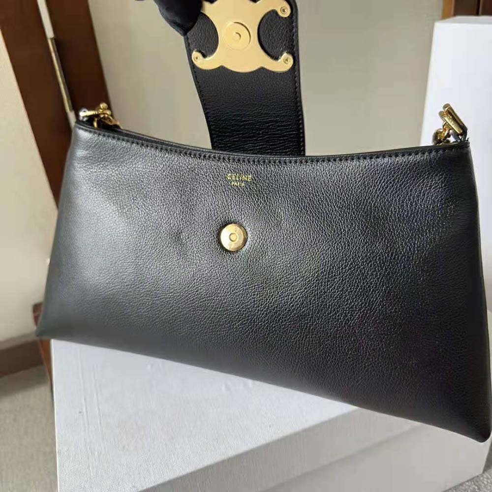 Celine Women Medium Wiltern Bag in Smooth Calfskin-Black - image 7